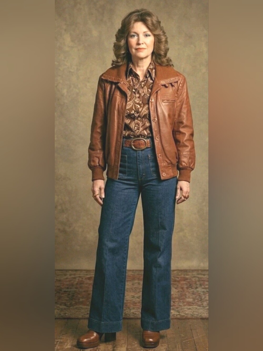 Vintage 70s Fantastic International of California Women's 42 Leather Jacket